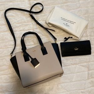 Kate Spade over the shoulder bag with matching wallet